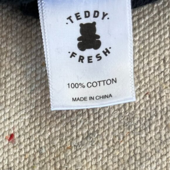 Teddy Fresh Woman's Plus-Size Black Bow Front Heavy Hoodie Sz 3XL - Picture 8 of 9